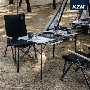 【大山野營】KAZMI K22T3U02 三折合燒烤桌含
