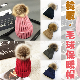【大山野營】新店桃園 韓版 毛球保暖帽 F014 毛球可
