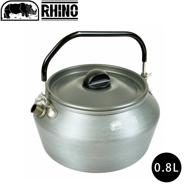 【大山野營】犀牛 RHINO K-55 鋁合金造型茶壺 