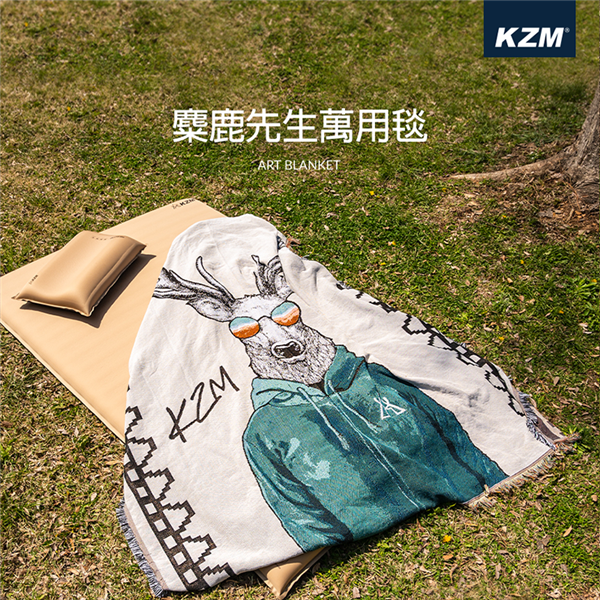 【大山野營】KAZMI K21T3Z09 麋鹿先生萬用毯