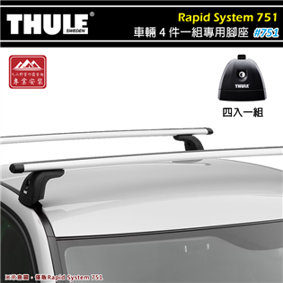 【福利品特價】THULE 都樂 751 Rapid Sy